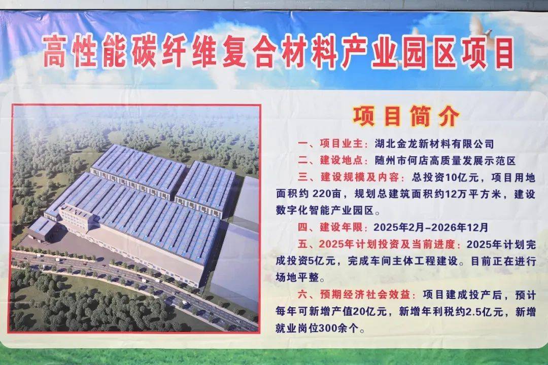 湖北金龙 百亿碳纤维蓝图启航，高性能复合材料产业园区规划全面解读
